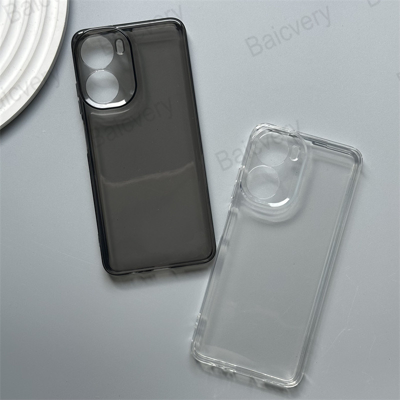 ปลอกสําหรับ ZTE nubia Neo 5G 8150N โปร่งใสสีดํา Clear Soft TPU ซิลิโคนฝาหลังฝาครอบป้องกัน