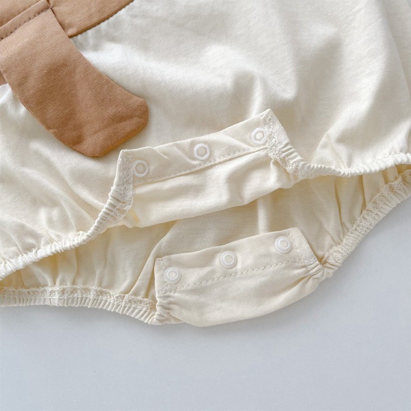 บอดี้สูทเด็กฤดูร้อนแขนสั้นเหมาะสมกับเด็กทารกหญิงการ์ตูนหมี ชุดรอมเปอร์ 0-2ปีเสื้อผ้าเด็ก - รูปที่ 6