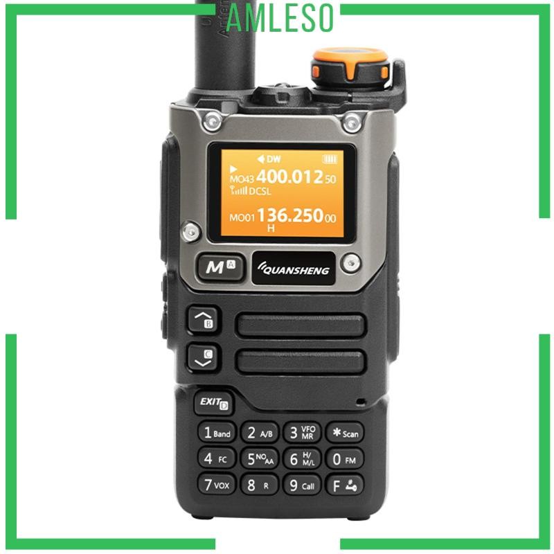 [Amleso] วิทยุมือถือสองตัวพร้อมวิทยุสาย USB Vox VHF Long Range แบบพกพา k58 ผู้ใหญ่