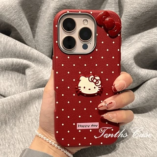 สําหรับ OPPO A3X A60 A79 A38 A18 A95 A94 A93 A92 A78 A76 A17 A16 A15 A31 A53 2020 3D Bow Kitty การ์ตูนหนังธรรมดารูปแบบเลนส์ชุบกรอบเคสโทรศัพท์ปกอ่อน