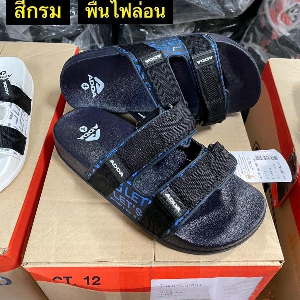 รองเท้าแตะ ADDA รุ่น 34R07M1 Size.4-9 (36-43) ปรับสายได้ พื้นเบา ไม่หนัก.