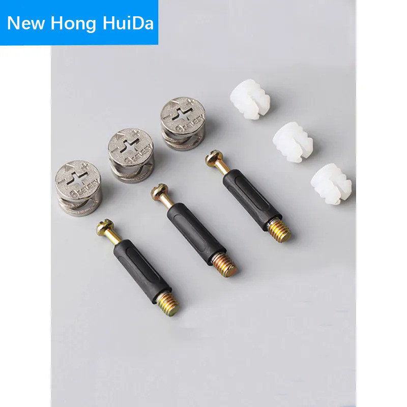Furniture  Screw Three-In-One Eccentric Wheel Nut ConnectorBolt clothes cabine  desk link fixer M6 L