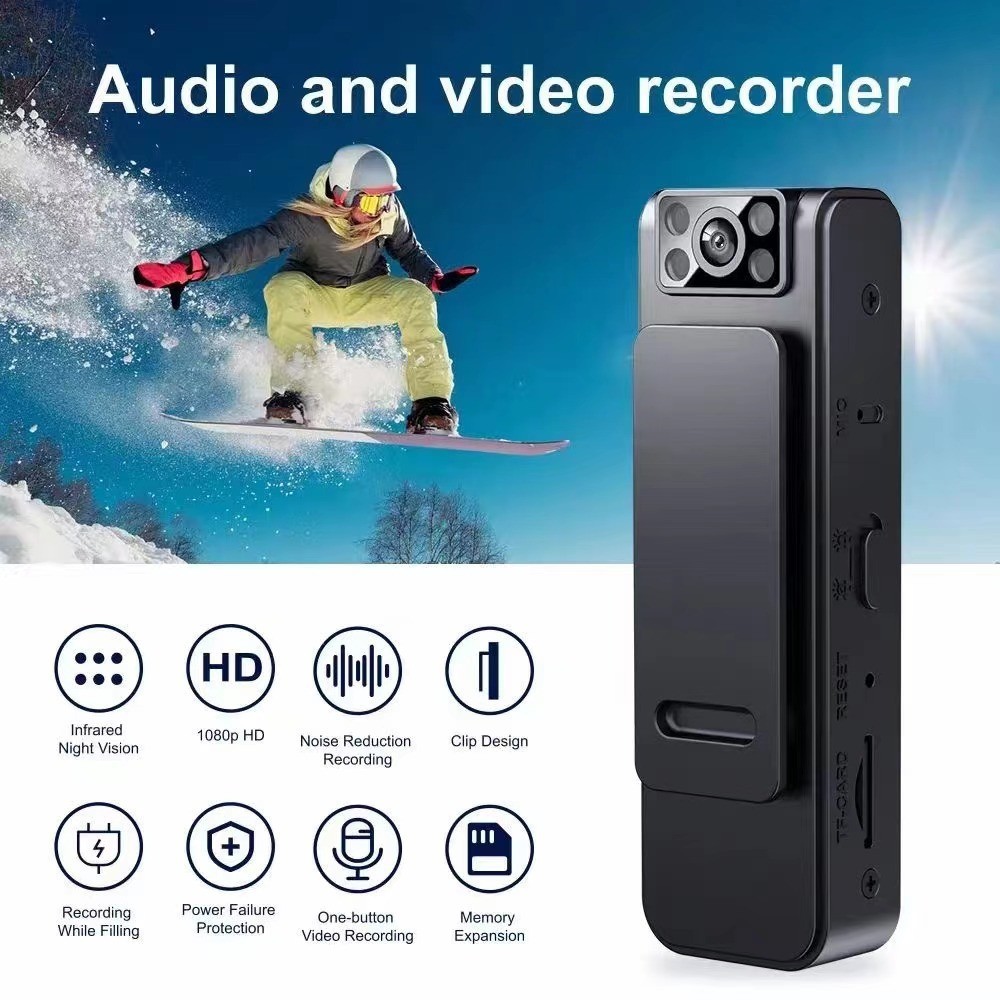 2025 สินค้าใหม่ HD WIFI 1080P Conference Recorder กล้องแม่เหล็กกีฬากลางแจ้งพร้อมคลิปด้านหลัง Thumb