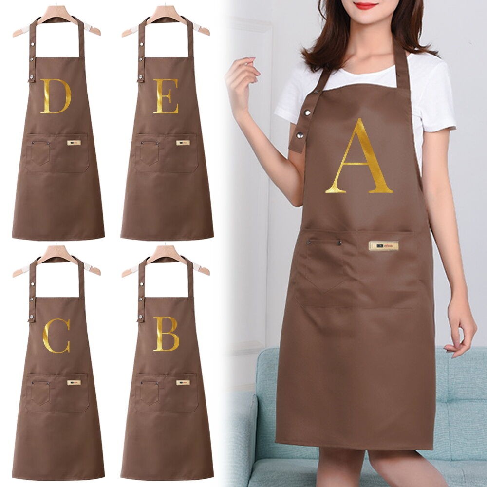 Household Kitchen apron Chef's Original Waterproof Apron letter printing