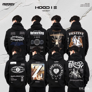 ผ้าฝ้าย Hoodie👕 ZEROBOY-เสื้อฮู้ดZeroboy M-.3XL