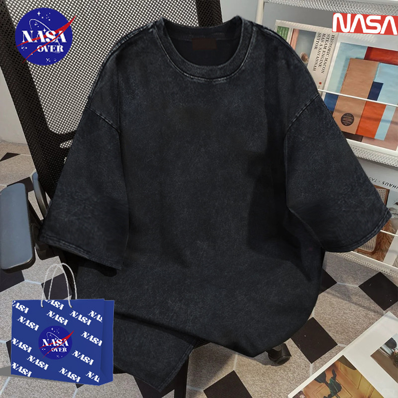 NASA✨สไตล์เกาหลีแฟชั่น✨เสื้อผู้หญิงสไตล์อเมริกันย้อนยุค ขนาดใหญ่พิเศษ สไตล์มินิม