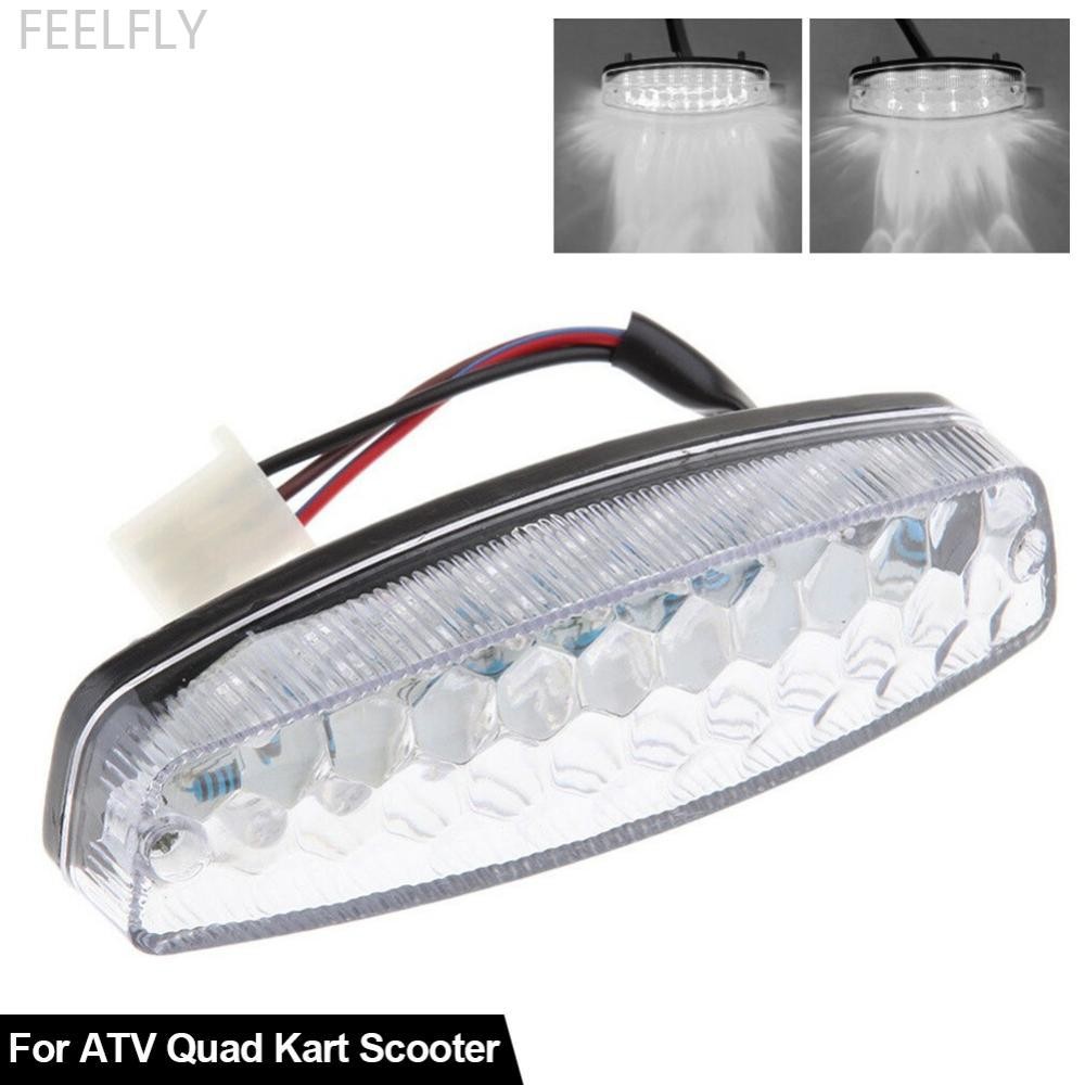 FEELFLY 12 V ATV LED ไฟท้ายด้านหลังไฟเบรคไฟ LED ด้านหลัง Cafe Racer ไฟแสดงสถานะโคมไฟรถจักรยานยนต์สํา