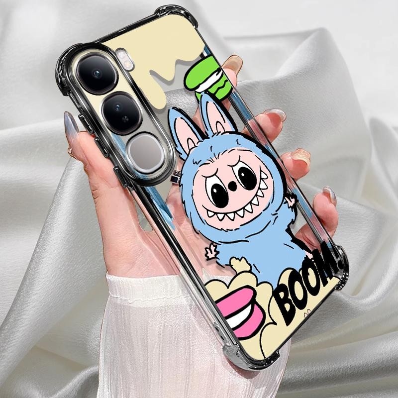 สําหรับ Vivo V50 lite 5G กรณีสีดําชุบซิลิโคน TPU anti drop ปกหลังกันกระแทกการ์ตูนเคสโทรศัพท์ Vivo V5