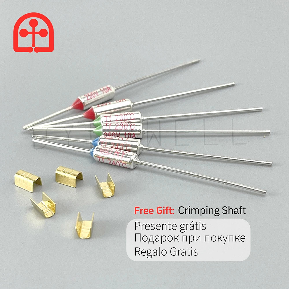 2 ชิ้น/5 ชิ้น TF ฟิวส์ความร้อน RY สําหรับหม้อหุงข้าว 10A 250V สวิตช์อุณหภูมิ 144 องศา 140 141 142 14