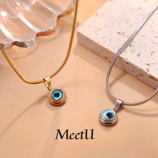 สร้อยคอแองเจิลอายเหล็กไทเทเนียมเฉพาะผู้ชายแฟชั่นโซ่กระดูกไหป…