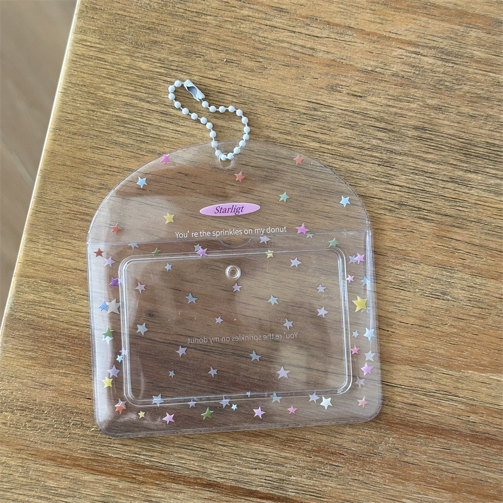 โปร่งใสโปร่งใสที่มีสีสันดาวอัลบั้มการ์ดขนาดเล็กโพลารอยด์10เซนติเมตรผู้ถือบัตรจี้บัตรอาหารแสดงการจัดเก็บ - รูปที่ 7