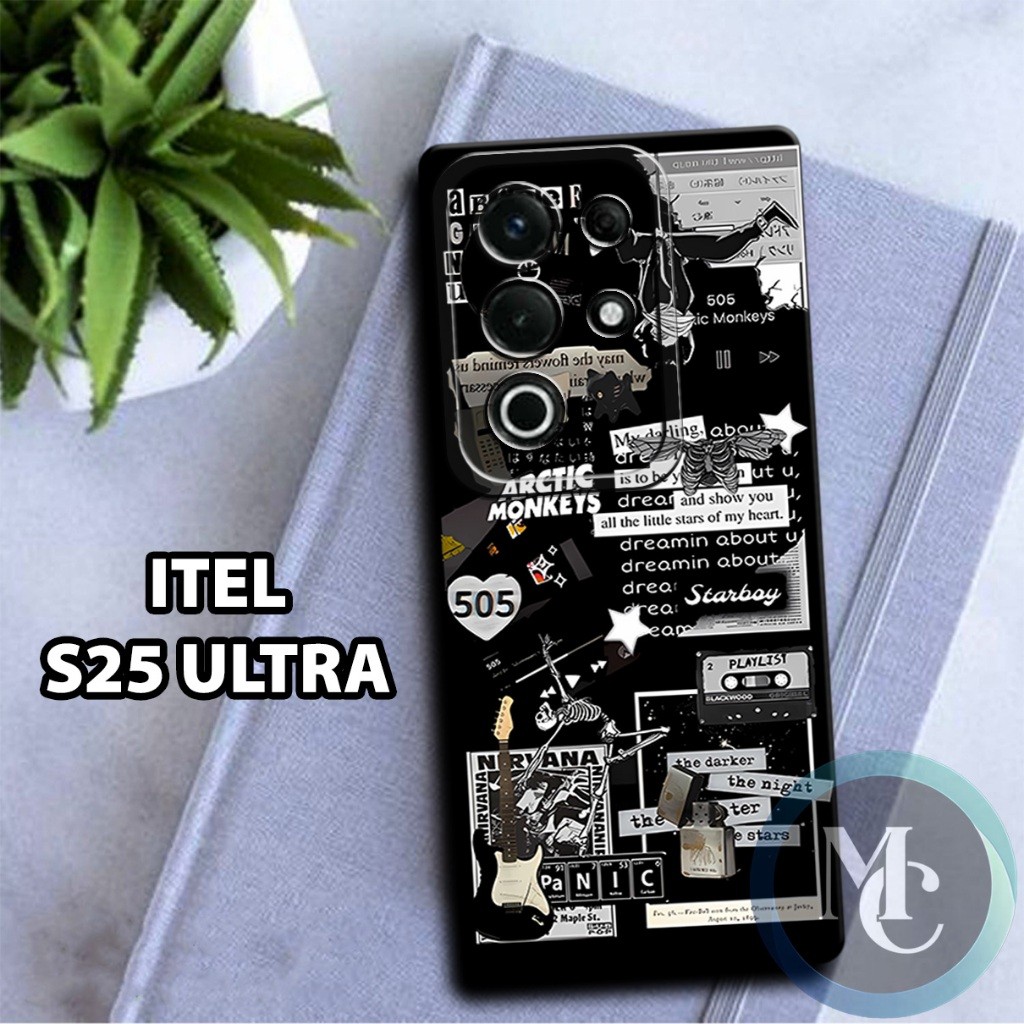 CC26/ ยืดหยุ่นยาง softcase สําหรับ ITEL S25 Ultra/aesthetic Motif/ITEL S25 Ultra case/ITEL S25 Ultra