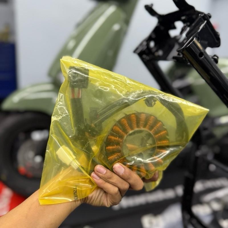 ￼ขดลวดสเตเตอร์ (STATOR COMP R) PCX160 ปี2021-2023 /CLICK160 ปี22 แท้ศูน (31220-K2S-N01) สลับปลั๊กใส่
