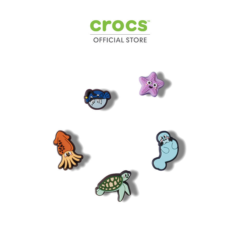 CROCS ตัวติดรองเท้า JIBBITZ TINY DEEP SEA FRIEND SET 5 PCS