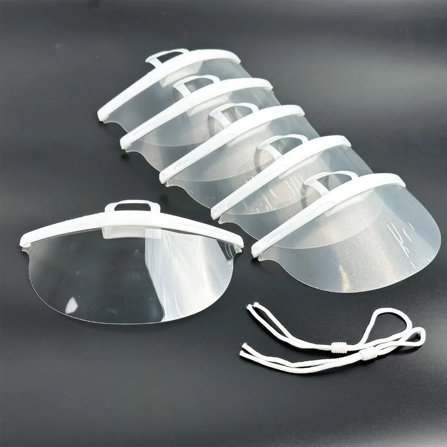 หน้ากากกันน้ำลาย ปิดปากพลาสติก Mouth Shield ชุด 10 ชิ้น สินค้าในไทย