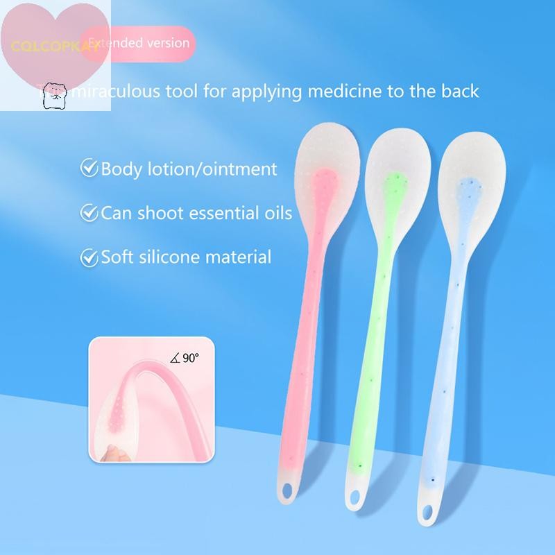 HANHAI Multi-Function Lotion Ointment Applicator ซิลิโคนยาว Body Cleaner แปรงอาบน้ํา Back Applicator TH