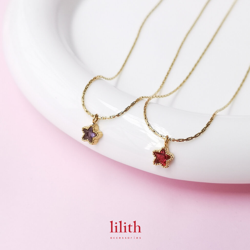 Lilith - Tiny shine star necklace สร้อยคอ ดาว