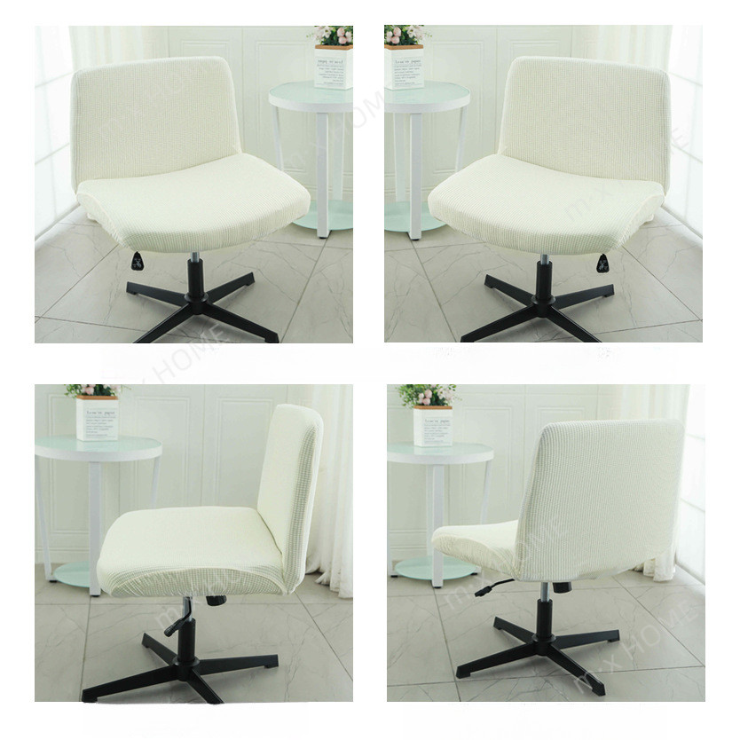 ผ้าคลุมเก้าอี้คอมพิวเตอร์เบาะรองนั่งสํานักงานยืดหยุ่นหนาผ้าคลุมสตูลขาไขว้สากล - รูปที่ 2