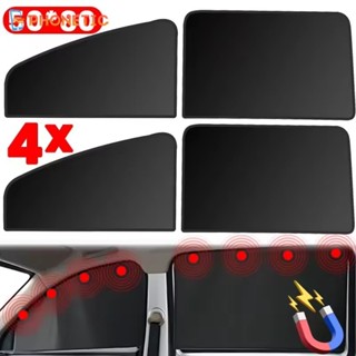 [3ค&อัตโนมัติ]ม่านบังแดดรถยนต์แบบแม่เหล็กป้องกันรังสียูวีพร้…