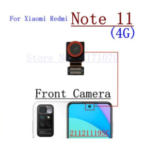 กล้องหน้า กล้องหลัง กล้องด้านหลัง สายเคเบิลเฟล็กซ์ สำหรับ redmi note 11s โมดูลเลนส์กล้อง อะไหล่ทดแทน