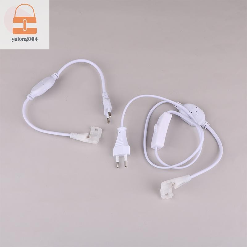 [PE] ปลั๊ก EU สําหรับ 220v COB LED Strip ปลั๊กจ่ายไฟ Fast Connector พร้อมสายเคเบิลปุ่มสําหรับ IP67 10 มม.แถบ COB TH