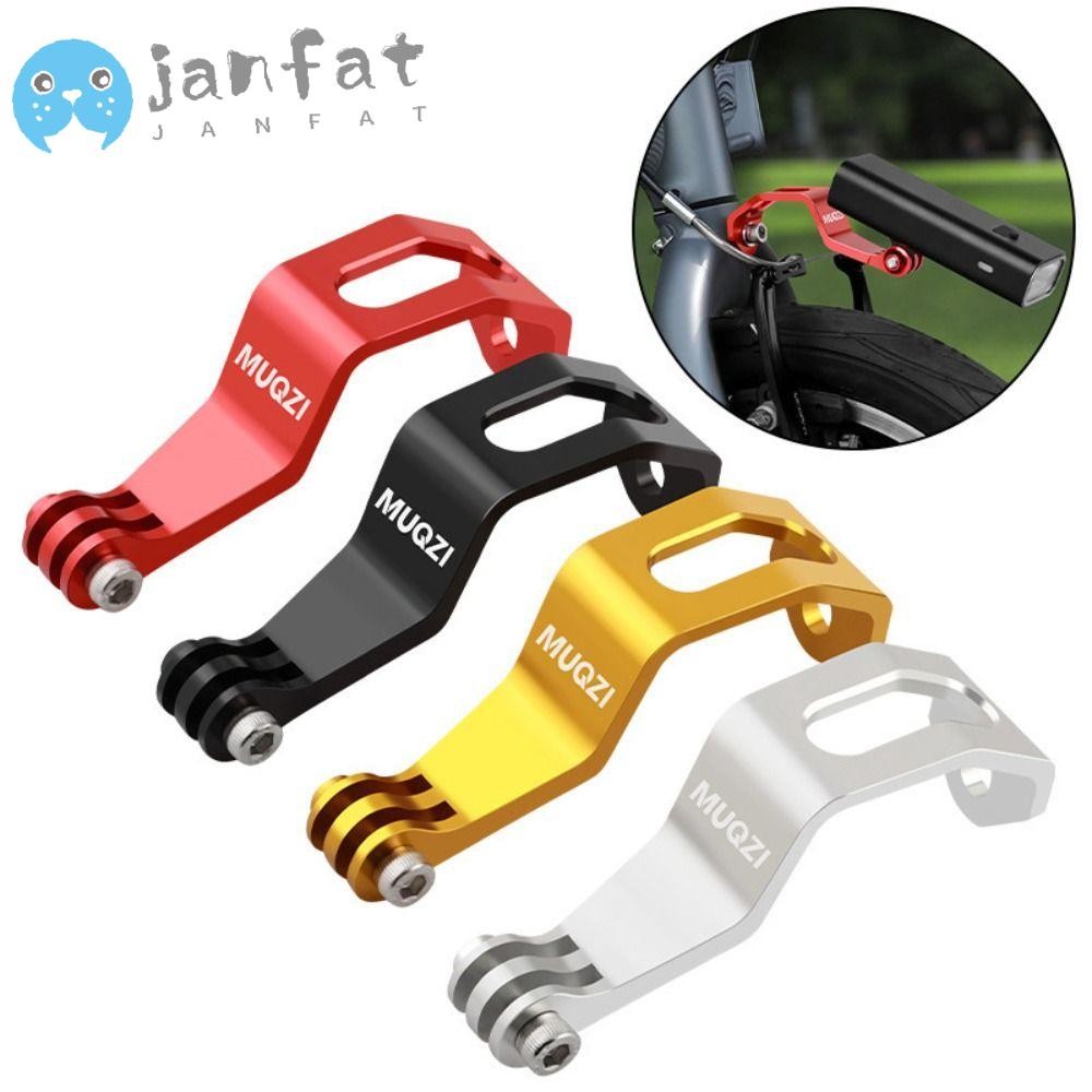 JANFAT ขายึดไฟหน้าจักรยาน, สีดําสีแดงทองเงินอลูมิเนียมอัลลอยด์ไฟหน้าจักรยาน, ขายึดไฟจักรยานแบบปรับได้ทนทาน