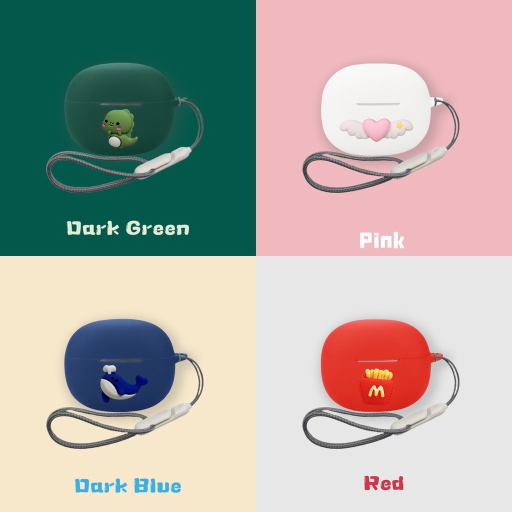 Suitable for EDIFIER R1 Case Cartoon Camellia Flower Cute Dinosaur Whale EDIFIER Comfo C Silicone So