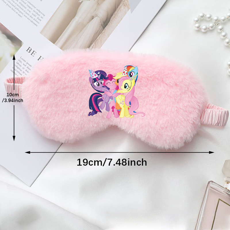 My Little Pony พิมพ์สํานักงานส่วนบุคคล Nap Light Blocking นักเรียน Plush สบาย Eye Mask