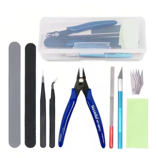 Gundam Model Basic Tools for Gunpla Model Polish DIY Craft Tool Car Hobby Model Building Repairing Assembly Handmade Scissors Tweezers