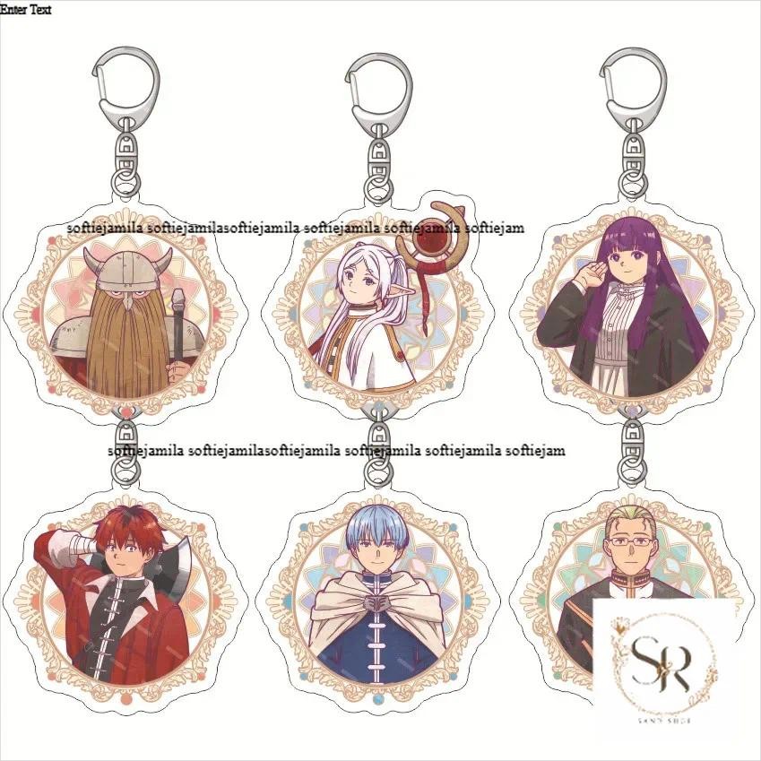 อะนิเมะ Frieren ที่งานศพพวงกุญแจอะคริลิค Frieren Himmel รูปการ์ตูนพวงกุญแจ Chibi รุ่น Q กระเป๋า C