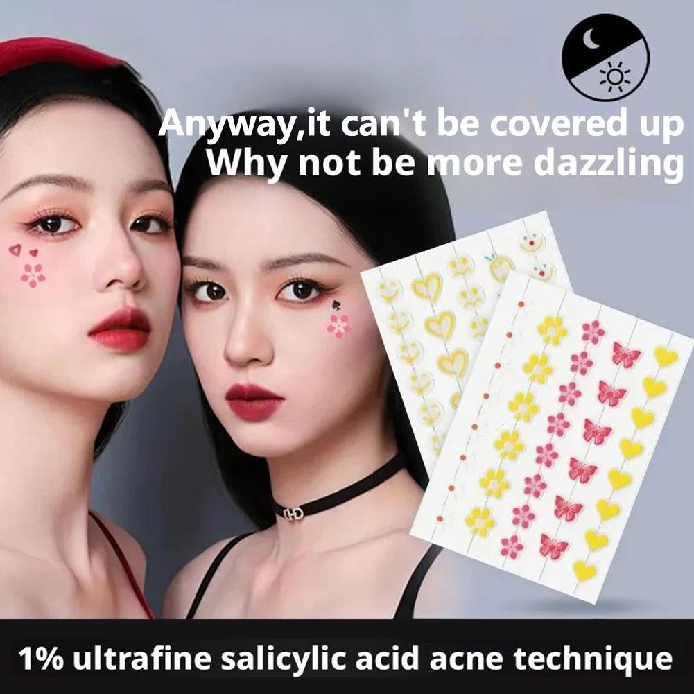 36 ชิ้น/แผ่น ซาลิไซลิก กรด สิว ปะ ที่มองไม่เห็นน่ารักผีเสื้อสิว การดูแล ปะ
