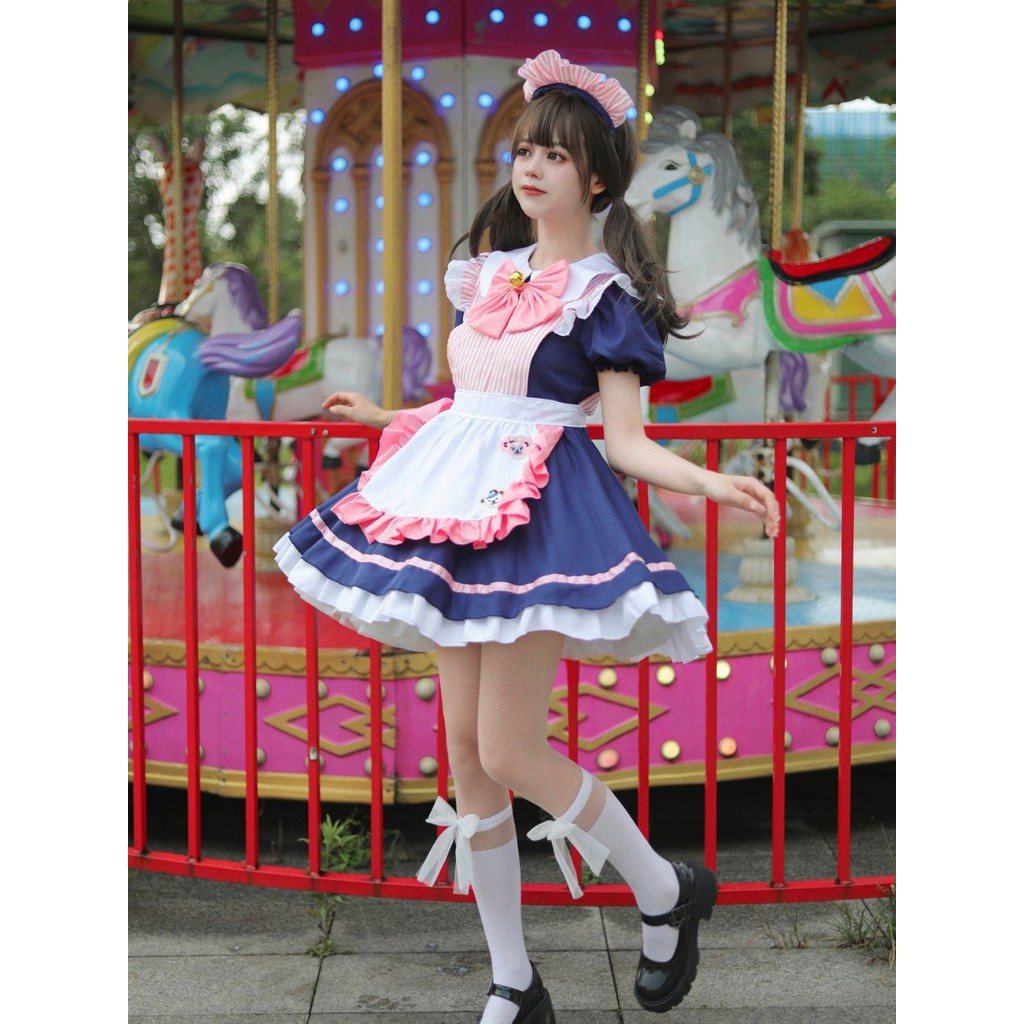 [cosplay]Cafe Maid Costume COSPLAY Princess Dress Small Dress Women's Clothing Cosplay Party Uniform