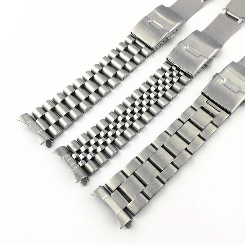 2pcs สแตนเลสตรงโค้ง End Link นาฬิกาสายเชื่อมต่ออะแดปเตอร์สําหรับ Seiko Jubilee Oyster 18 มม.20 มม.22 มม.24 มม.SKX007 SKX009 SKX173 SKX175 19 มม.21 มม.23 มม.