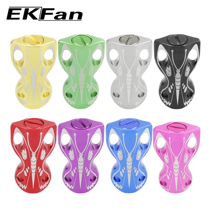 EKFan with Shaft  Aluminum alloy Fishing Reel knob Hollow Butterfly for Spinning Baitcasting shimano