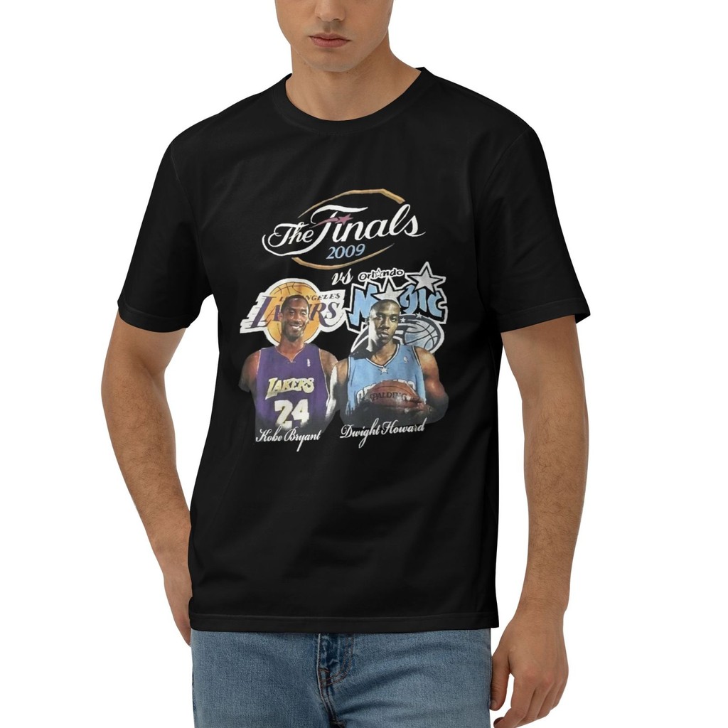 Los Angeles Lakers Legend Kobe Bryant Dwight Howard เสื้อยืดผ้าฝ้าย