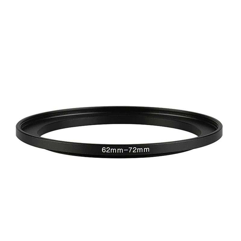 Aluminum Black Step Up Filter Ring 62mm-72mm 62-72 mm 62 to 72 Filter Adapter Lens Adapter for Canon