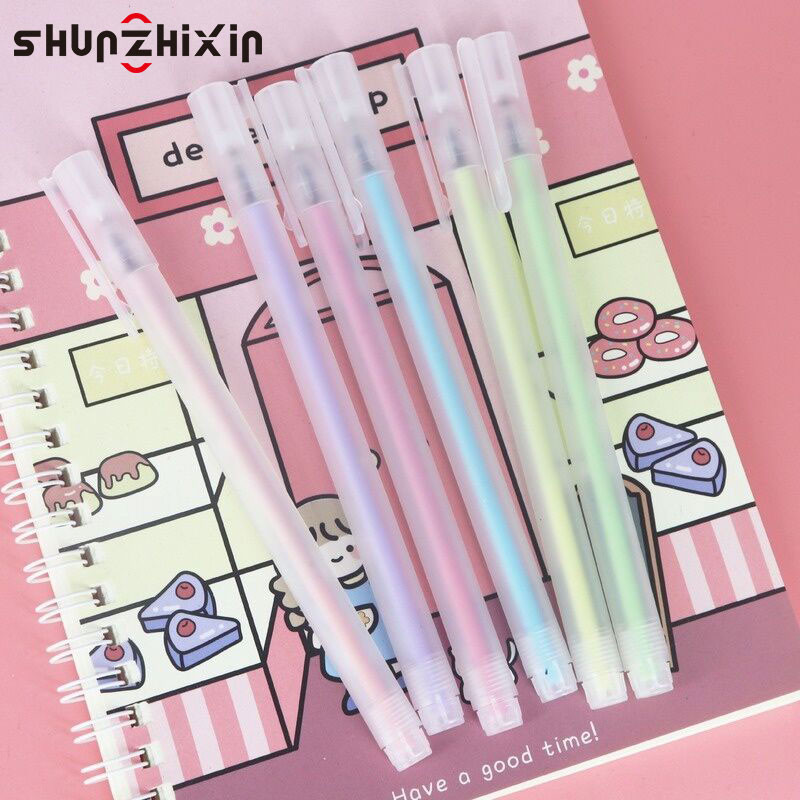 SZX ปากกาหมึกเจลพาสเทลสีน่ารักพร้อมความจุมากเหมาะสำหรับนักเรียน/ออฟฟิศ/โรงเรียน