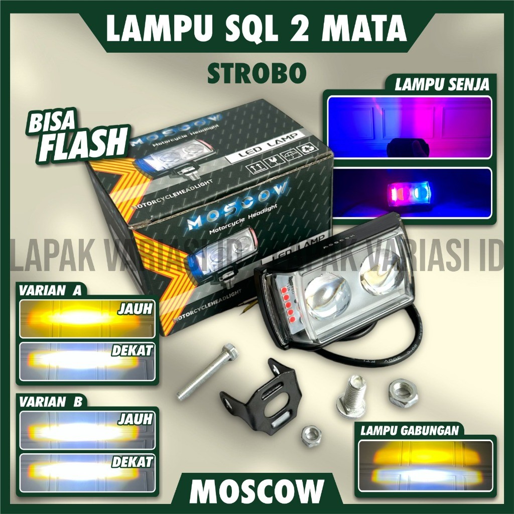 MATA SQL SHOOTER โคมไฟ F3 2 EYES CREE ANGEL EYES 30W UNIVERSAL MOTORCYCLE ใช้ SQL 2 ANGEL EYES SPOTL