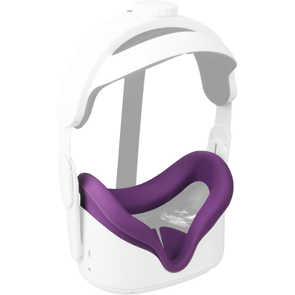Vr Face หน้ากากซิลิโคน Pad & Face Cover สําหรับ Oculus Meta Quest 2 Face Cushion Cover กันเหงื่อ Lig