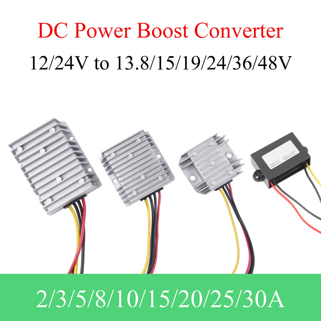 Dc Power Converter 12/24V ถึง 13.8V 15V 19V 24V 36V 48V Power Booster Transformer โมดูลยานยนต์