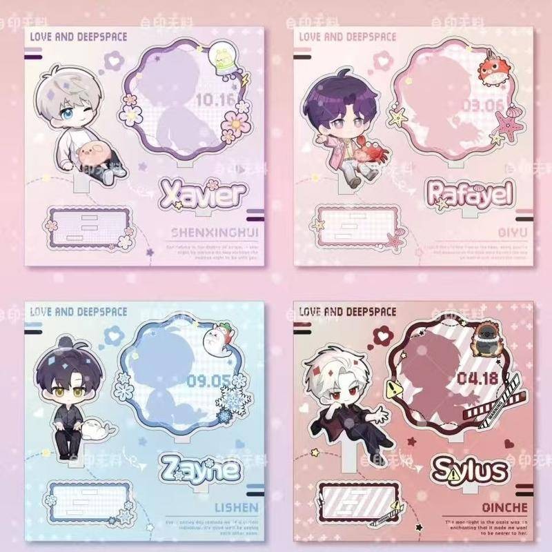 เกมใหม่ Love และ Deepspace อะนิเมะรูป Xavier Zayne Rafayel ralayo Sylus Qin Che Shen Xinghui Li Shen Qi Yu รุ่น Q แผ่นตกแต่งโต๊ะแฟนของขวัญคริสต์มาส