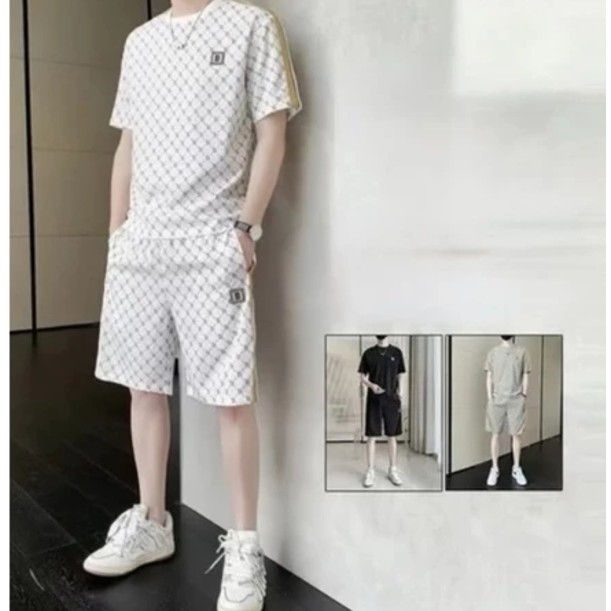 ผู้ชายฤดูร้อนสไตล์ใหม่ระดับไฮเอนด์หลวมทุกการแข่งขันชุดลําลอง