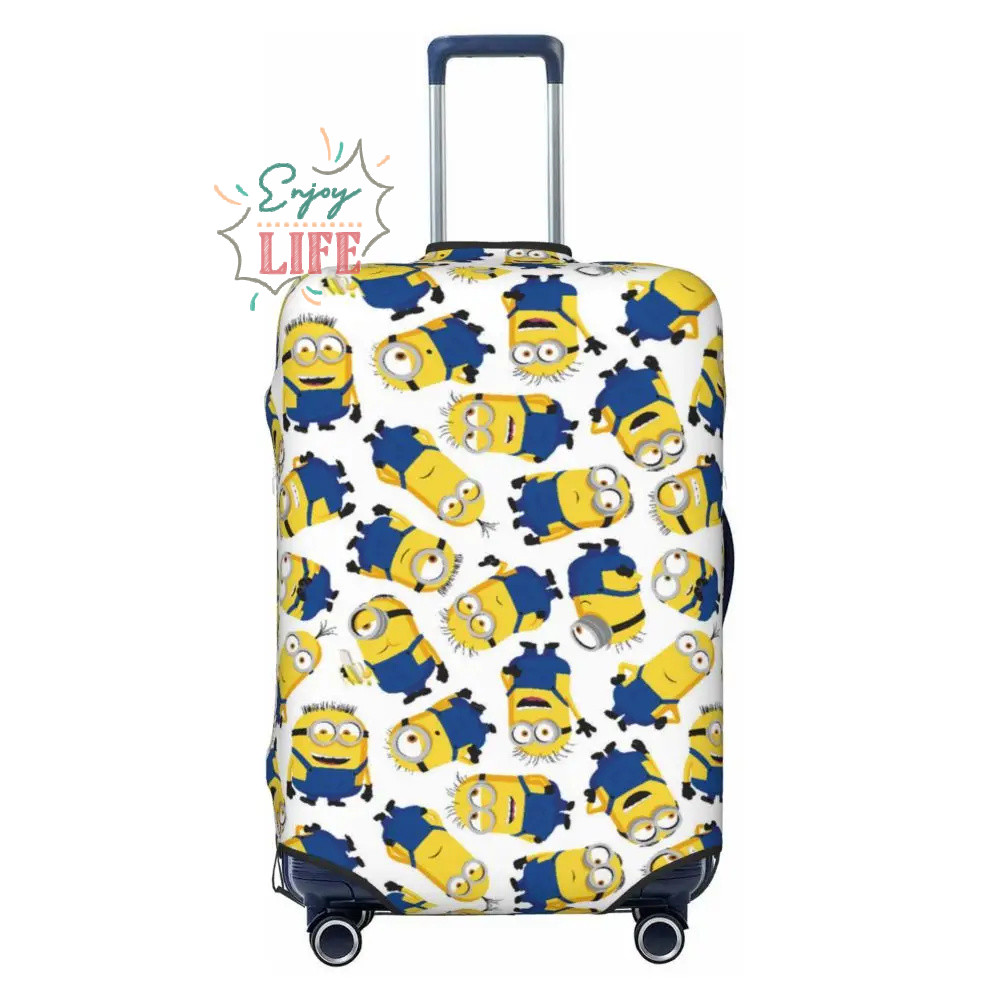 ผ้าคลุมกระเป๋าเดินทาง Minions ผ้าคลุมกระเป๋าเดินทางแบบล้างทําความสะอาดได้ N614 ราคา ถูกที่สุด ดีลบีเคเค แกลเลอรีภาพที่ 8