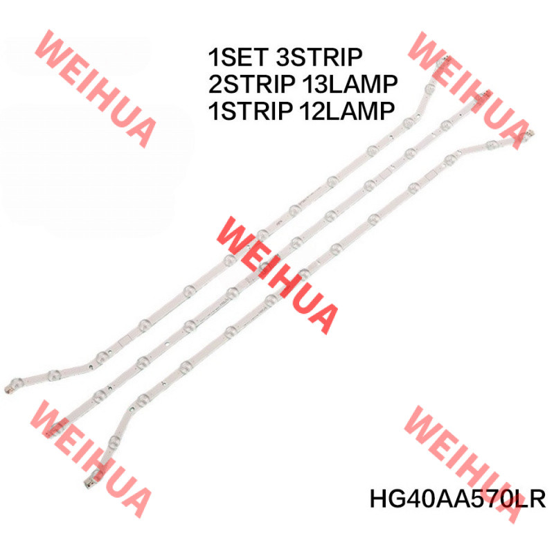 Samsung 40" TV LED UA40EH5000R UA40EH5005R HG40AA570LR UA39H5003RXXM Light Bar อะไหล่ Mlc10 40"