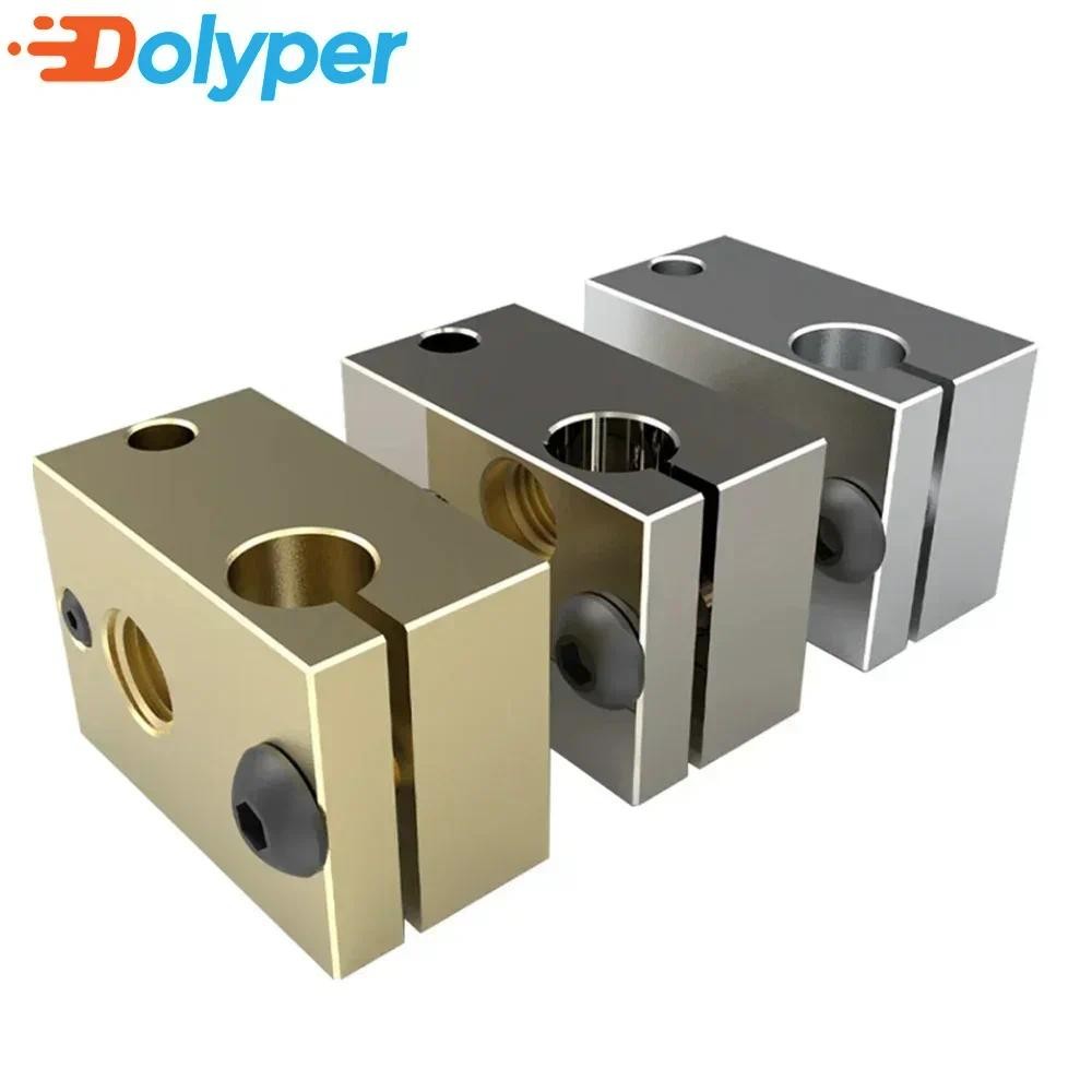 คุณภาพสูง V6 PT100 เครื่องทําความร้อนบล็อกซิลิโคนถุงเท้าอลูมิเนียมทองเหลืองทองแดงชุบความร้อนบล็อกถุง