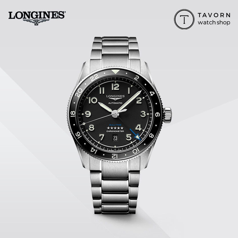 มือสอง 99 ใหม่ นาฬิกา Longines Spirit Zulu Time 42mm รุ่น L3.812.4.53.6