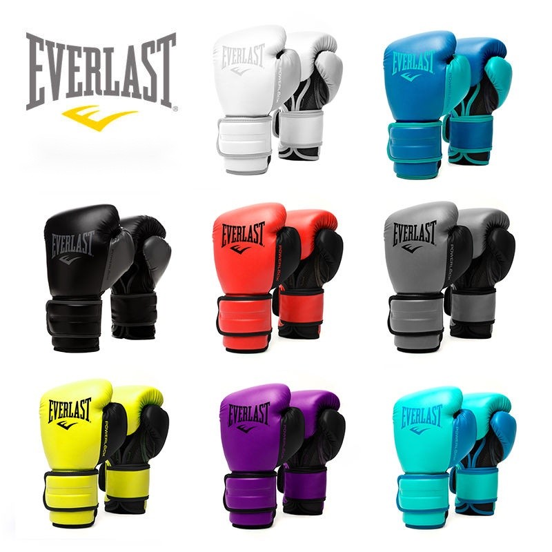 Everlast Powerlock สไตล์ใหม่ 2nd Generation ผู้ชายผู้หญิง Sanda การฝึกอบรมถุงมือมวยผู้ใหญ่ถุงมือมวยถุงมือมวยไทย