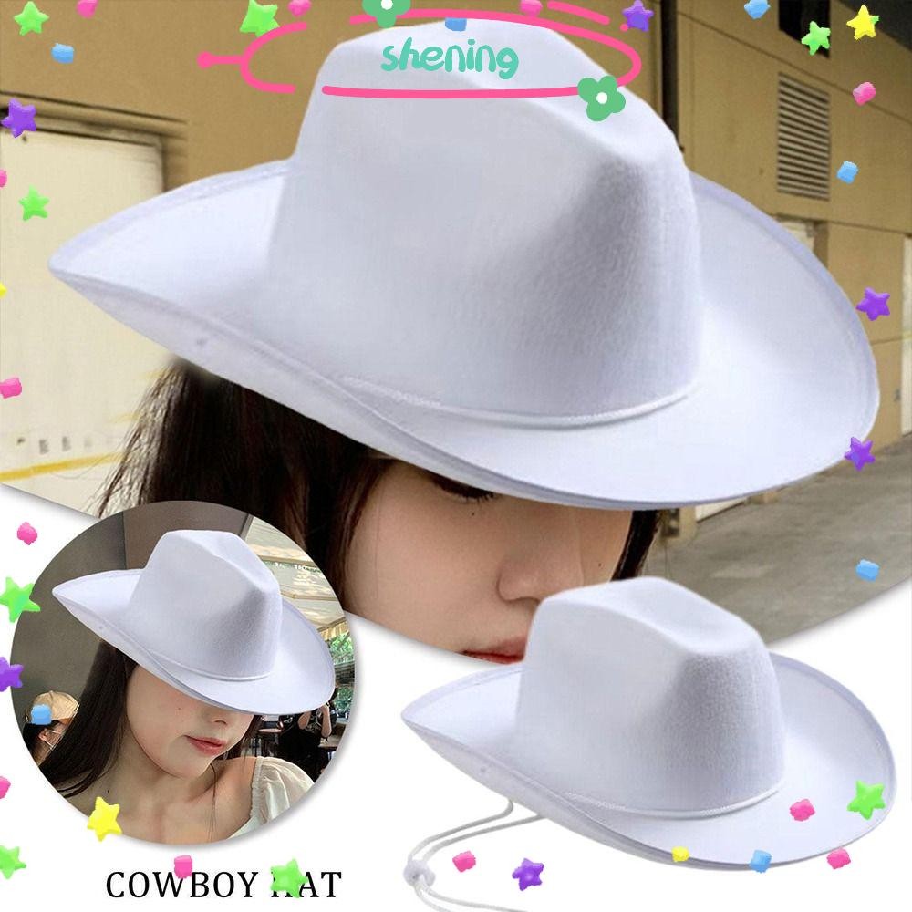 Shening หมวกคาวบอย, เครื่องแต่งกายปาร์ตี้หมวก Cowgirl, ตลกคอสเพลย์คาวบอยอุปกรณ์เสริม Bachelorette Party หมวกผู้ชาย