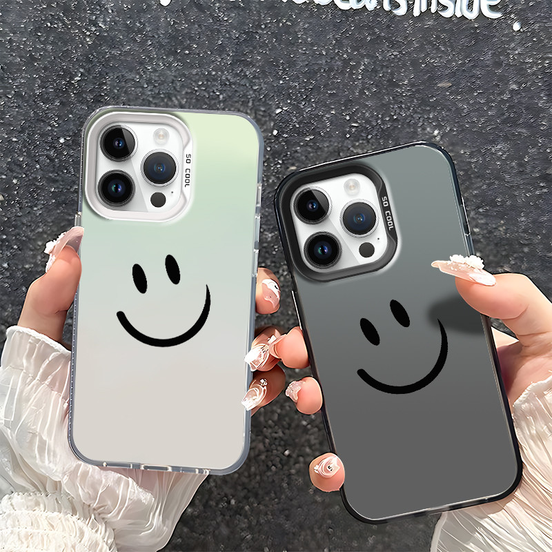 Drop-proof Smileyเคสโทรศัพท์สําหรับiPhone 16 15 14 13 12 11 8 7 Pro Plus Max iPhone X XS XR SE 2