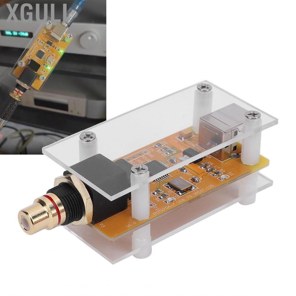 Xguli การ์ดอะแดปเตอร์เสียง USB Active Crystal Oscillator สำหรับคอมพิวเตอร์